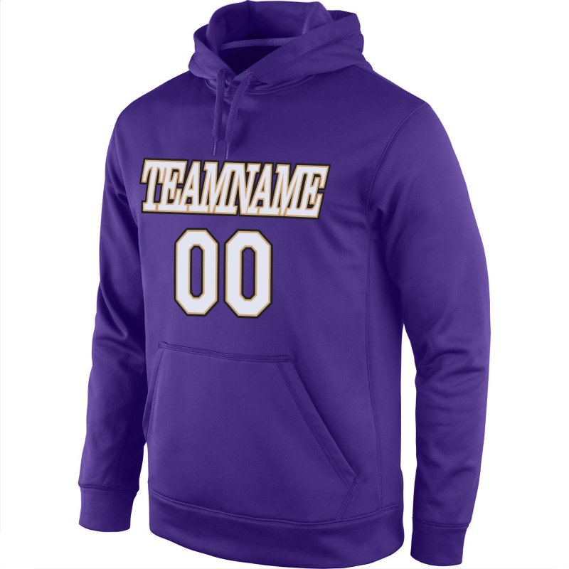 Men's Custom Stitched Purple White-Old Gold Sports Pullover Sweatshirt Hoodie